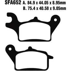 Brake pads scooter EBC sfa652 alternative: 7870147 for: Yamaha MWS, MWD, MW