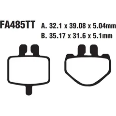 Bremsbeläge Bremsklotz Standard EBC FA485TT