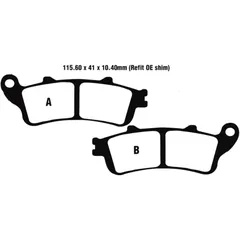 Bremsklotz Semi - Sinter V EBC passend für: Honda GL
