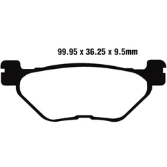 Bremsklotz Semi-Sinter V EBC für Cruiser und Touring Bikes 7370073