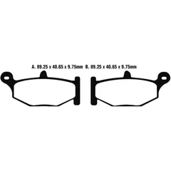 Bremsklotz Semi-Sinter V EBC für Cruiser und Touring Bikes 7370078
