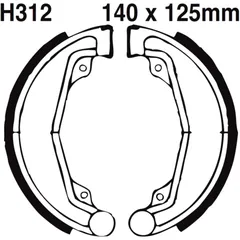 Bremsbacken mit Feder EBC gerillt passend für: Honda CM, XL, CL