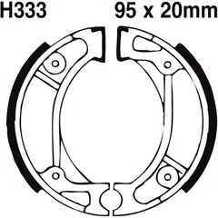 Bremsbacken mit Feder EBC gerillt passend für: Honda CRF, XR, NSS, Kymco DJ, ZX, CX