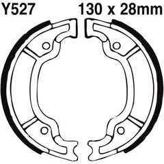 Bremsbacken mit Feder EBC gerillt passend für: Yamaha YFM, XC, DT, MBK XC, XN, YN, YQ