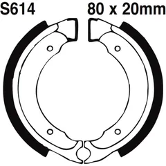 Bremsbacken mit Feder EBC gerillt passend für: Suzuki LT - Z, LT, LT - A