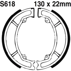 Bremsbacken mit Feder EBC gerillt passend für: Suzuki LT - Z, Kawasaki KFX