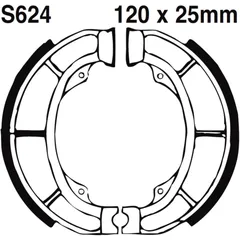 Bremsbacken mit Feder EBC gerillt passend für: Suzuki AY, UK, AN, Derbi Vamos, Atlantis, Variant
