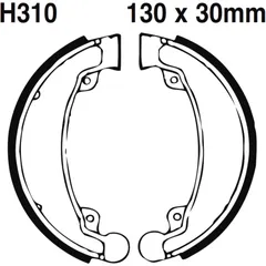 Bremsbacken mit Feder EBC gerillt passend für: Honda CB, CM, Daelim VL, VT, VS, VC