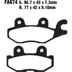 Bremsbeläge Bremsklotz Standard EBC FA674TT