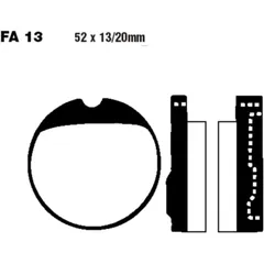 Bremsklotz Semi - Sinter V EBC passend für: Honda CB, CJ