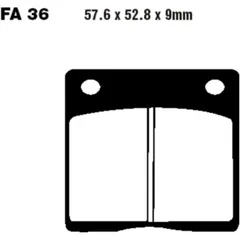 Bremsklotz Semi - Sinter V EBC passend für: Kawasaki Z, Z/ZG, Z1R