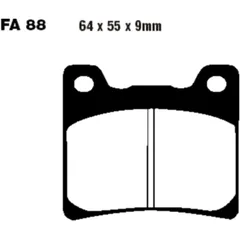 Bremsklotz Semi - Sinter V EBC passend für: Norton Rotary, Yamaha XJ, YFM