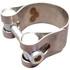 Auspuffschelle 28 mm aus Edelstahl für Motorräder