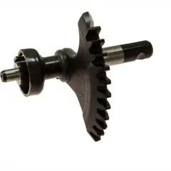 Kick start shaft and gear
