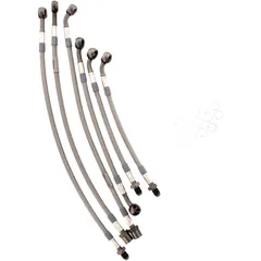 Bremsschlauch Stahlflex Kit Anschluss anthrazit 6 - teilig passend für: BMW K 7570105