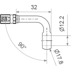 Ringfitting Vario HD TYP219 12 mm 90 Grad schwarz