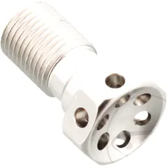 Hohlschraube M10 x 1 Alu Racing silber
