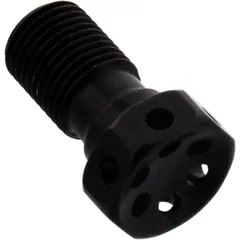 Hohlschraube M10 x 1 Alu Racing schwarz