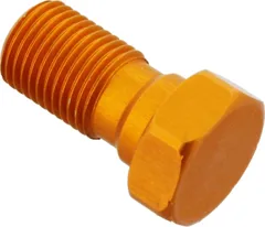 Hohlschraube einfach M10 x 1 Alu orange