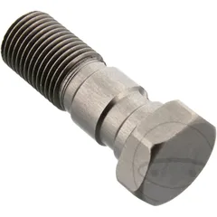 Hohlschraube anthrazit 7/16-24 Aluminium doppelt