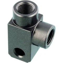 2-Wege Verteiler geschraubt 90° M10 x 1.00 anthrazit