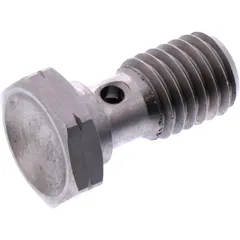 Hohlschraube M10 x 1,5 aus Edelstahl in Silber