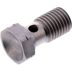 Hohlschraube einfach M12 x 1.5 für Motorrad-Ersatzteile Edelstahl silber