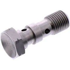 Hohlschraube doppelt M10 x 1 aus Edelstahl