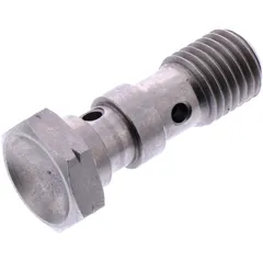 Hohlschraube doppelt M10 x 1.25 in silber