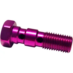 Hohlschraube doppelt M10 x 1.25 Alu violett