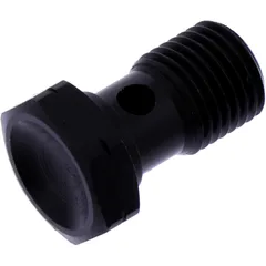 Hohlschraube M12 x 1,25 einfach in Schwarz aus Edelstahl