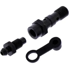 Banjo Bolt Double M10x1.25 with Bleed Nipple for Motorcycles