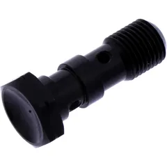 Banjo Bolt Double M10x1 in Black for Motorcycles
