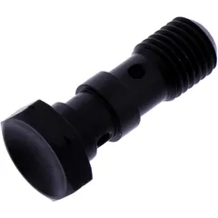 Hohlschraube doppelt M10x1.25 aus schwarzem Edelstahl