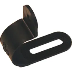 Kunststoff Halter M4 CX-13 verstellbar schwarz für Motorradleitungen