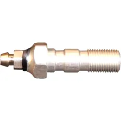 Banjo Bolt Double M10x1 Aluminium Silver with Bleed Nipple