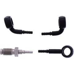Bremsschlauch Stahlflex Kit Anschluss schwarz 2 - teilig passend für: BMW K
