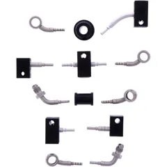 Bremsschlauch Stahlflex Kit Anschluss silber 6 - teilig passend für: Honda CB