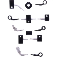 Bremsschlauch Stahlflex Kit Anschluss schwarz 6 - teilig passend für: Honda CB