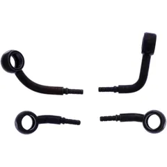 Bremsschlauch Stahlflex Kit Anschluss schwarz 2 - teilig passend für: Honda CB 7576056