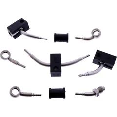Bremsschlauch Stahlflex Kit Anschluss silber 4 - teilig passend für: Honda CBR