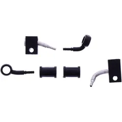 Bremsschlauch Stahlflex Kit Anschluss schwarz 2 - teilig passend für: Honda CBR