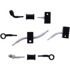 Bremsschlauch Stahlflex Kit Anschluss schwarz 4 - teilig passend für: Honda CBR 7576073