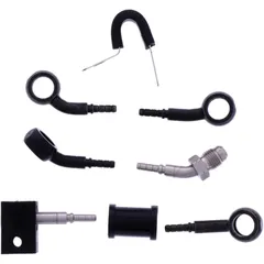 Bremsschlauch Stahlflex Kit Anschluss schwarz 3 - teilig passend für: Honda CBR 7576074