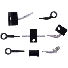 Bremsschlauch Stahlflex Kit Anschluss schwarz 4 - teilig passend für: Honda CBR 7576077