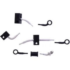 Bremsschlauch Stahlflex Kit Anschluss schwarz 4 - teilig passend für: Honda CBR 7576081
