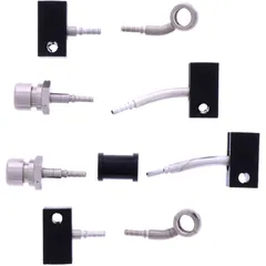 Bremsschlauch Stahlflex Kit Anschluss silber 4 - teilig passend für: Honda FJS