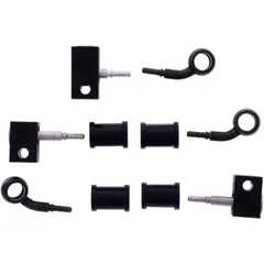 Bremsschlauch Stahlflex Kit Anschluss schwarz 3 - teilig passend für: Honda FJS