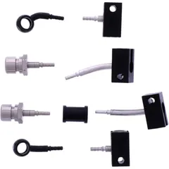 Bremsschlauch Stahlflex Kit Anschluss schwarz 4 - teilig passend für: Honda FJS