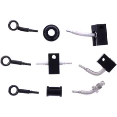 Bremsschlauch Stahlflex Kit Anschluss schwarz 4 - teilig passend für: Honda CB 7576093
